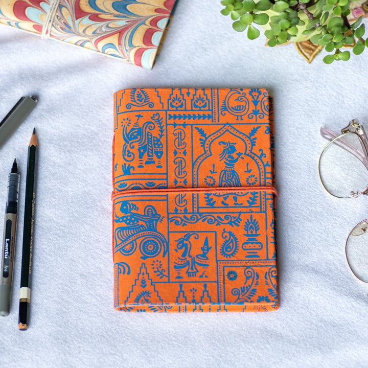 Craft Junky Bahi Style Hardbound Diary Journals - SCOOBOO - Orange M - journals