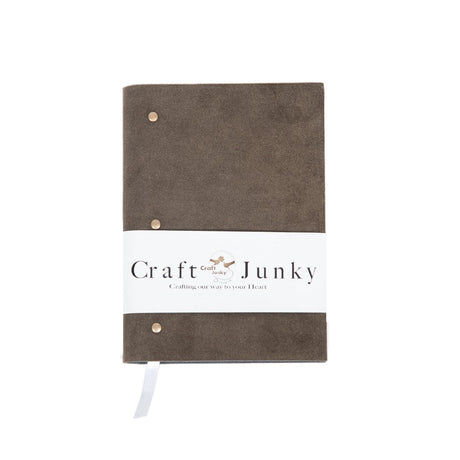 Craft Junky Soft Cover Suede Leather Ruled Diary - SCOOBOO - LR - Ruled