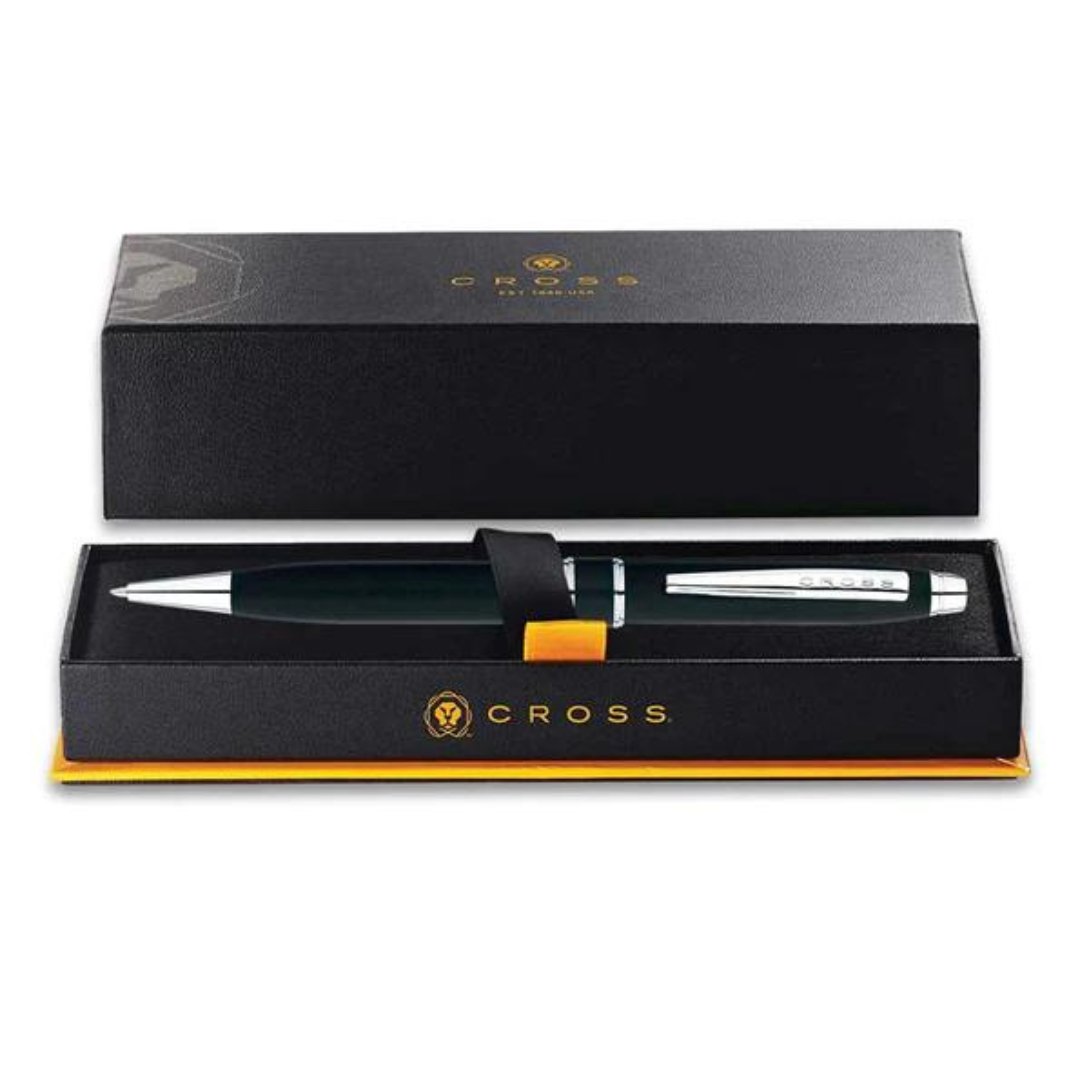 CROSS Stratford Satin Black Ct Ballpoint Pen - SCOOBOO - AT01723 - Ball Pen