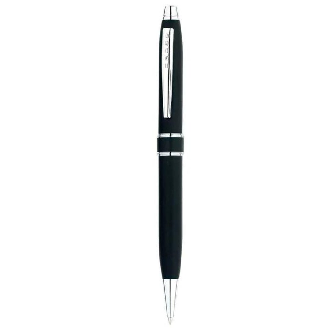 CROSS Stratford Satin Black Ct Ballpoint Pen - SCOOBOO - AT01723 - Ball Pen