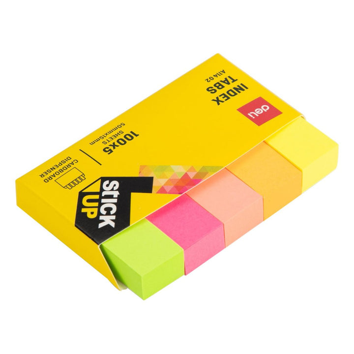 Deli 50mm x 15mm Index Tabs - SCOOBOO - A114 02 - Sticky Notes