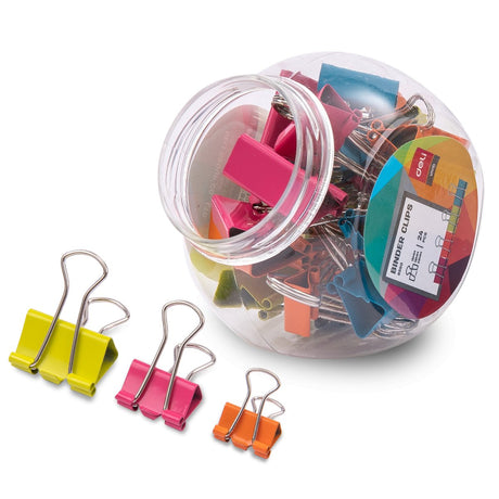 Deli Assorted Binder Clips - SCOOBOO - 8560 - Paperclips, Fasteners & Rubber bands