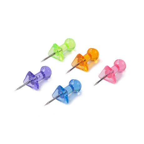 Deli Assorted Color Push Pins 23mm - SCOOBOO - W0030 - Paperclips, Fasteners & Rubber bands