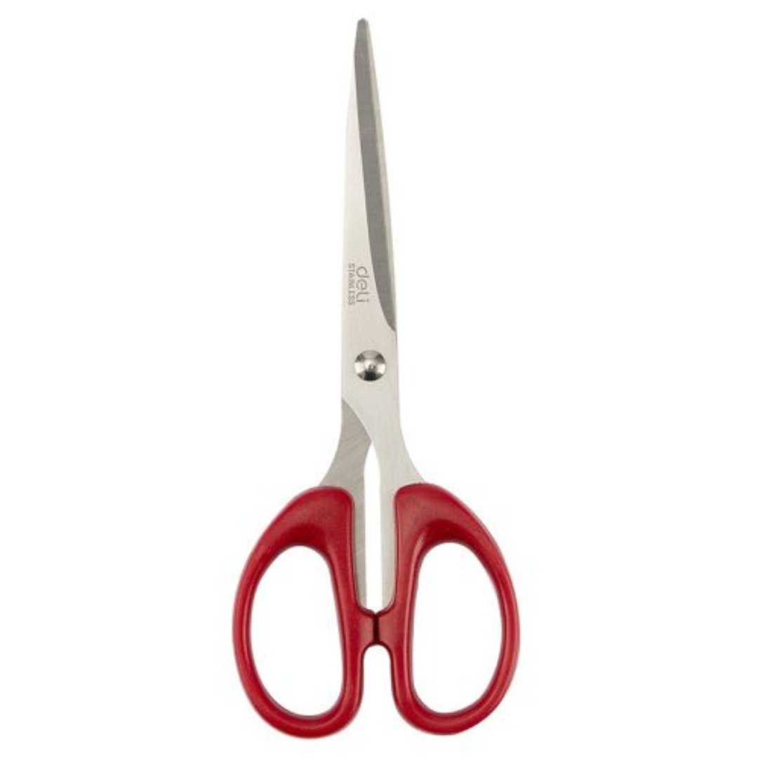 Deli Classic 180mm Stainless Steel Scissors - SCOOBOO - 6009-Maroon - Scissor