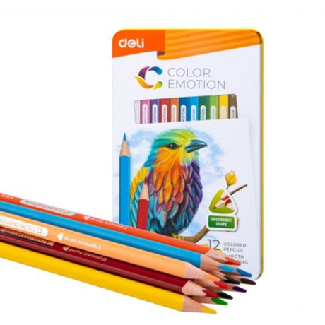 Deli Color Emotion 12 Colored Pencils - SCOOBOO - C00205 - Coloured Pencils