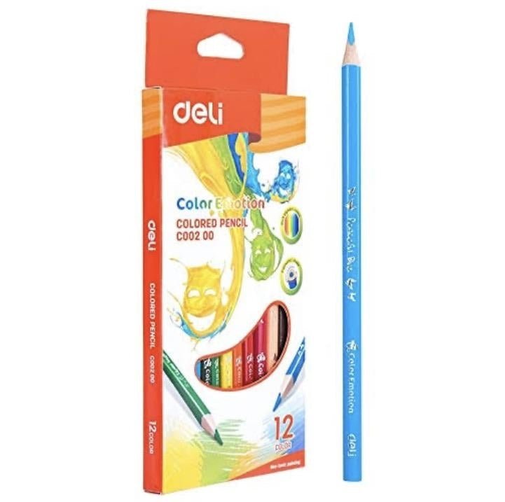 Deli Coloured Pencils - SCOOBOO - C00220 - Coloured Pencils
