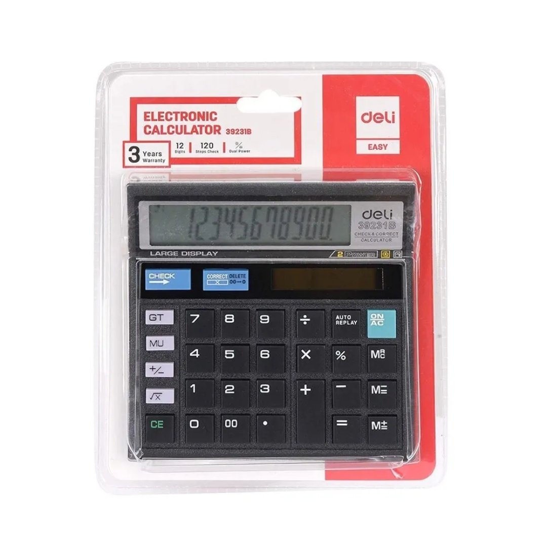 Deli Easy Electronic Calculator - SCOOBOO - 39231N - Digital Calculators