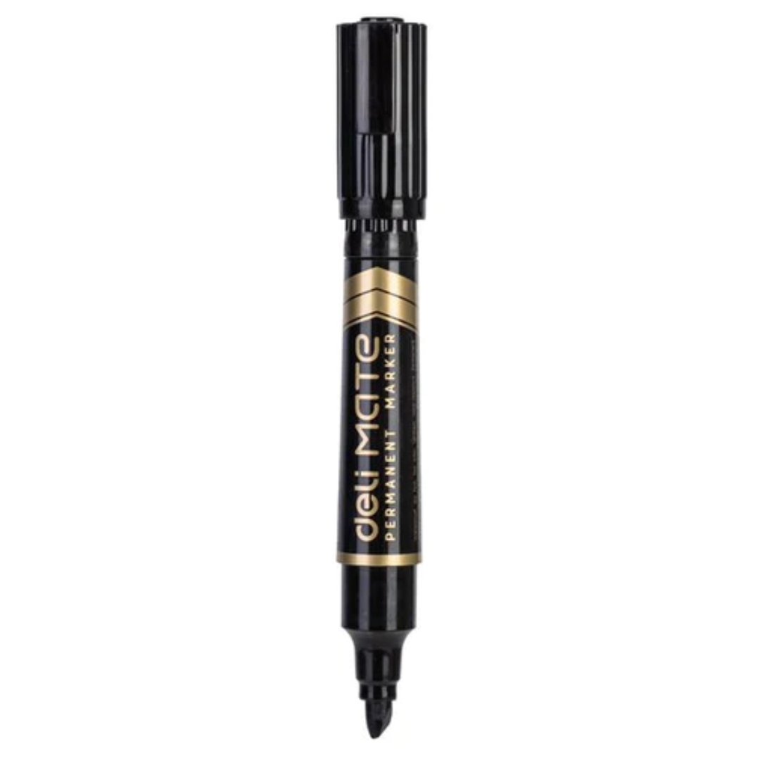 Deli ES555 Black Permanent Marker - SCOOBOO - S555 - Permanent Markers