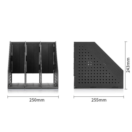 Deli Foldable Triplicate Magazine Holder A4 - SCOOBOO - 78995 - Pen Stand & Organisers