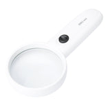 Deli Magnifying Glass With LED Light, 60 Mm - White - SCOOBOO - 9098 - Rulers & Measuring Tools