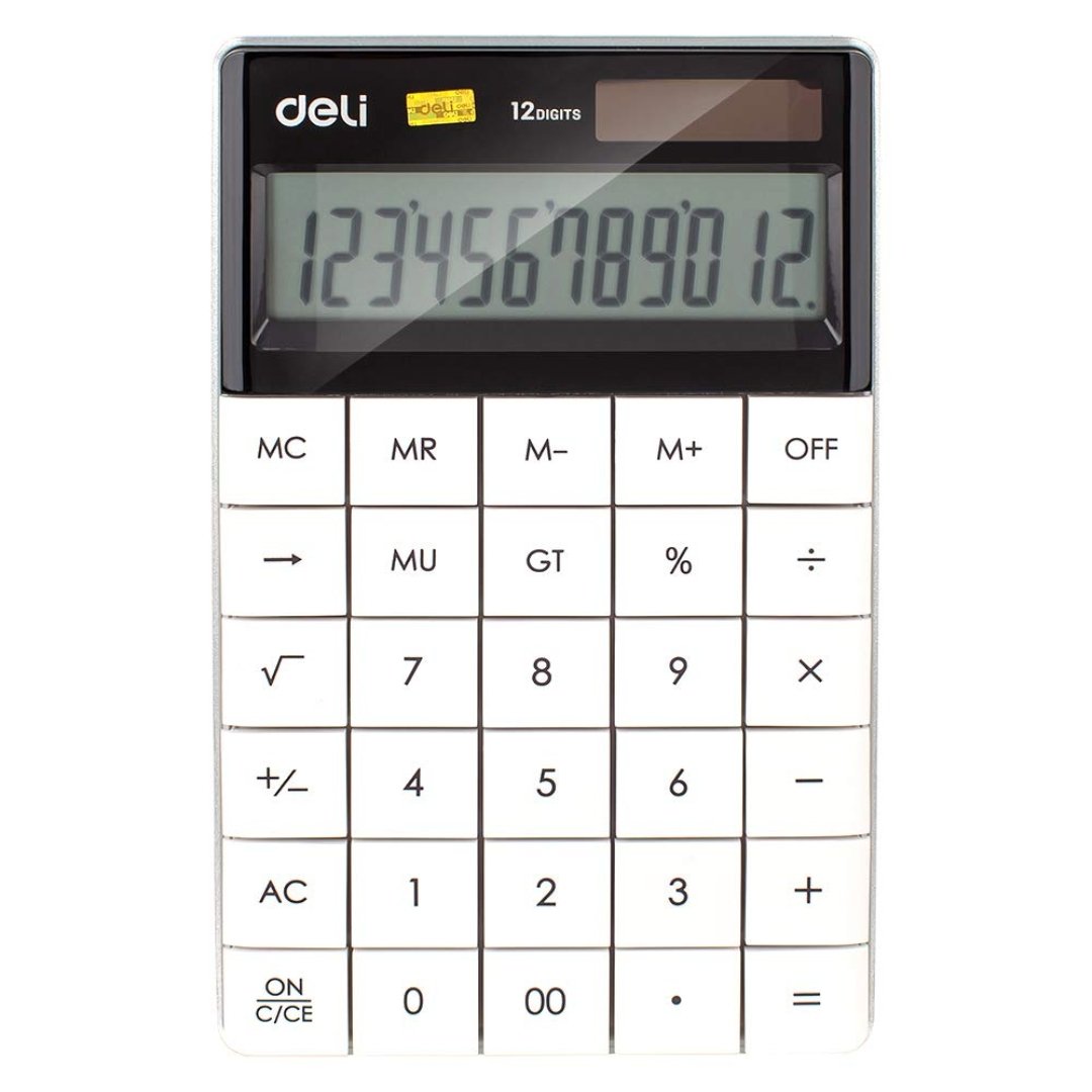 Deli Modern Compact Calculator 12 Digit - SCOOBOO - Digital Calculators
