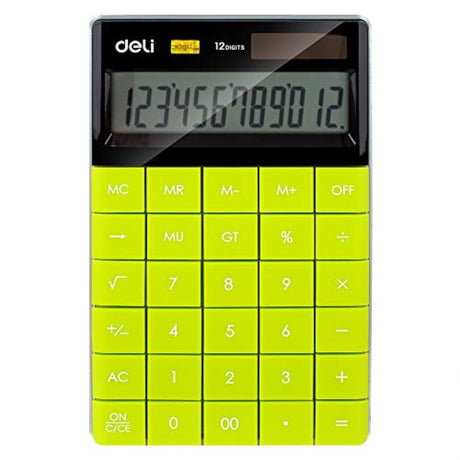 Deli Modern Compact Calculator 12 Digit - SCOOBOO - Digital Calculators