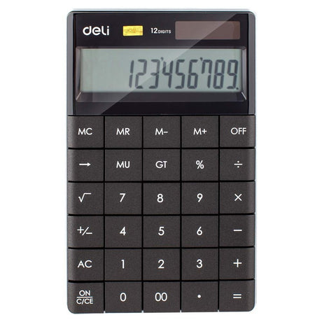 Deli Modern Compact Calculator 12 Digit - SCOOBOO - 1589P - Digital Calculators