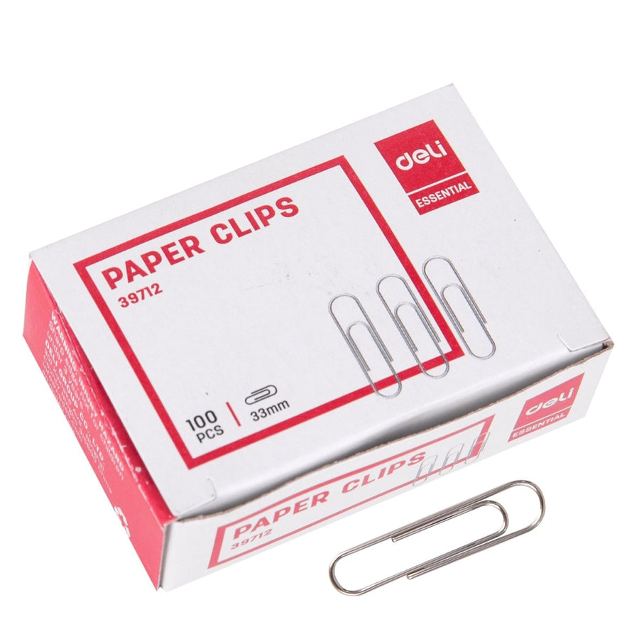 DELI PAPER CLIPS 33 MM - SCOOBOO - W39712 - Paperclips, Fasteners & Rubber bands