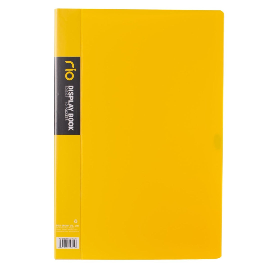 Deli Rio FC 40 Pockets Display Book - SCOOBOO - Folders & Fillings