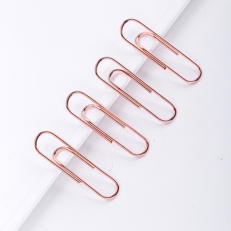 Deli Rose Gold Paper Clip - SCOOBOO - 78510 - Paperclips, Fasteners & Rubber bands