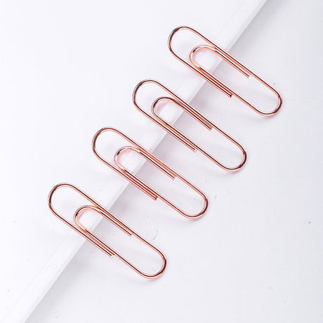 Deli Rose Gold Paper Clip - SCOOBOO - 78510 - Paperclips, Fasteners & Rubber bands