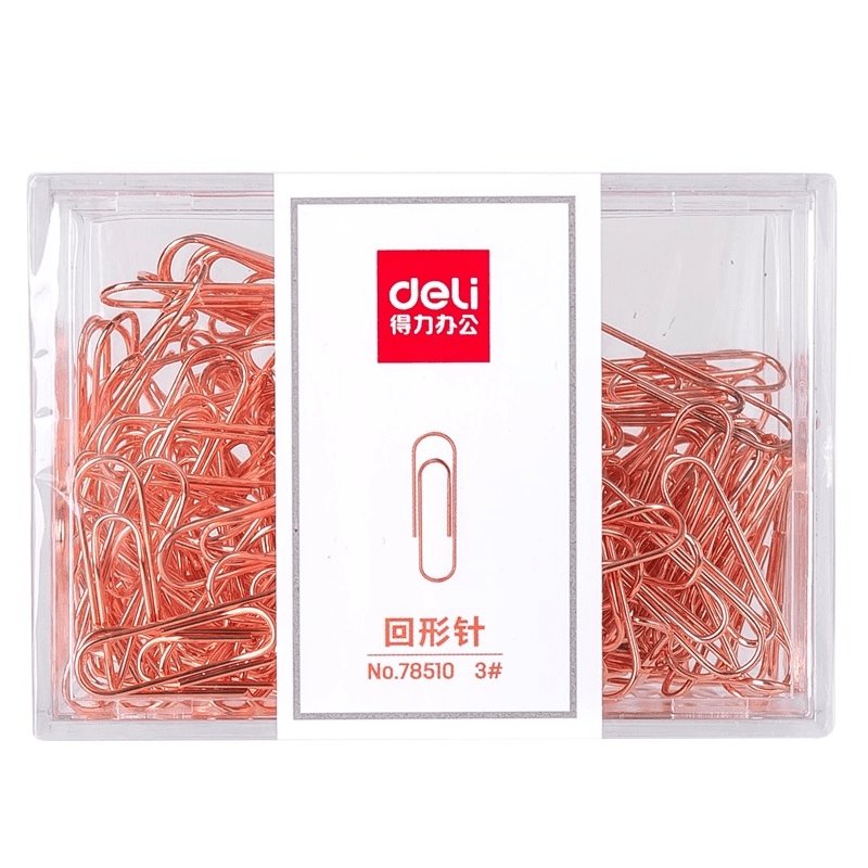 Deli Rose Gold Paper Clip - SCOOBOO - 78510 - Paperclips, Fasteners & Rubber bands