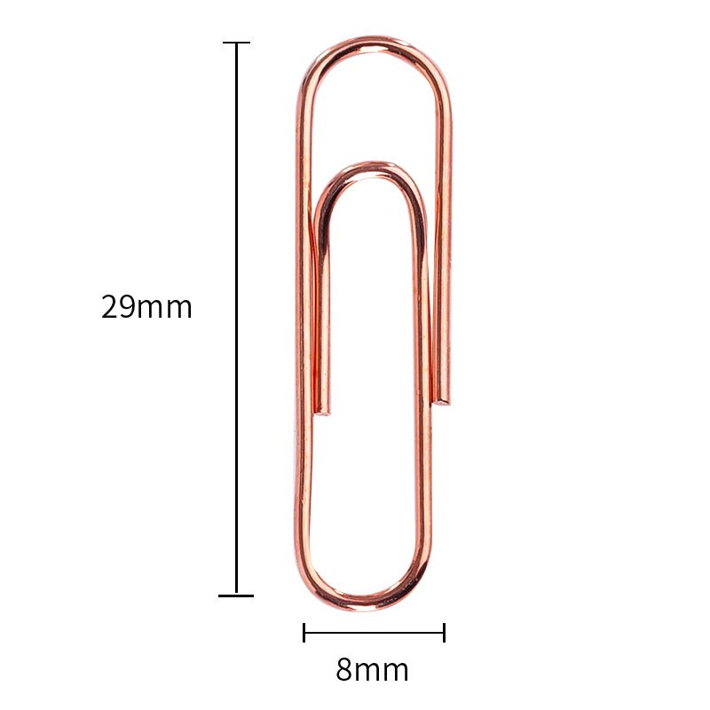 Deli Rose Gold Paper Clip - SCOOBOO - 78510 - Paperclips, Fasteners & Rubber bands