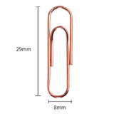 Deli Rose Gold Paper Clip - SCOOBOO - 78510 - Paperclips, Fasteners & Rubber bands