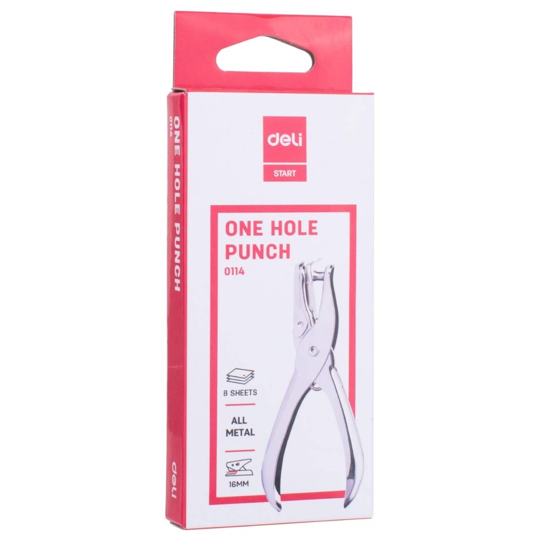 Deli Start Series 1-Hole Anti-Corrosive Metal Plier Punch - SCOOBOO - E0114 - Stapler & Punches