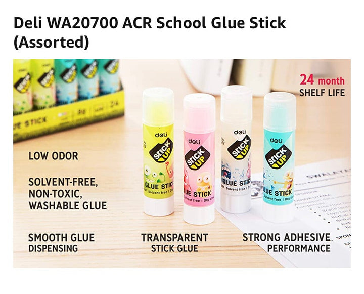 Deli Stick Up School Glue Stick - SCOOBOO - 20700 - Glue & Adhesive