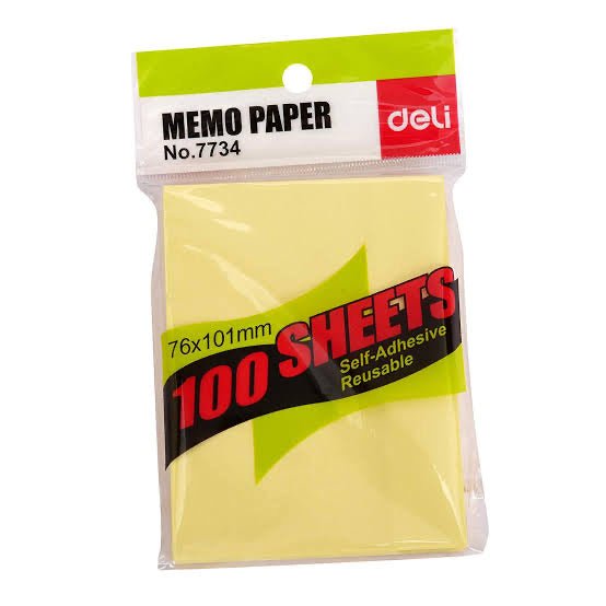Deli Sticky Memo Paper - SCOOBOO - Sticky Pads