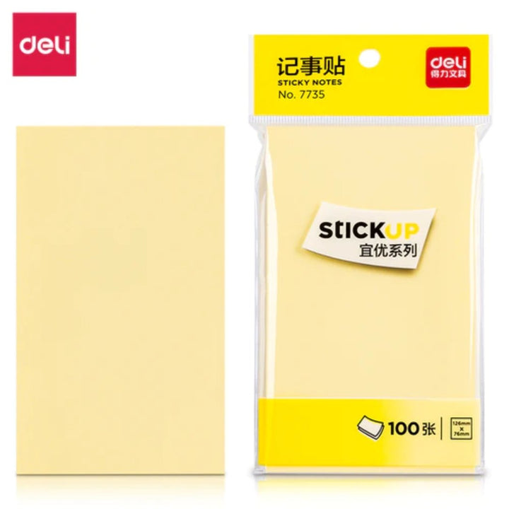 Deli Sticky Notes 126X76mm - SCOOBOO - 7735 - Sticky Notes