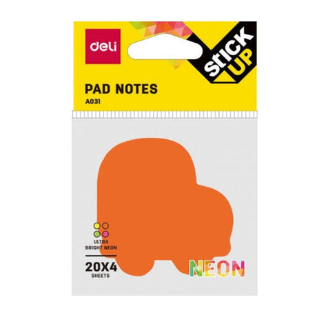 Deli Sticky Pads Neon - SCOOBOO - A03102 - Sticky Notes