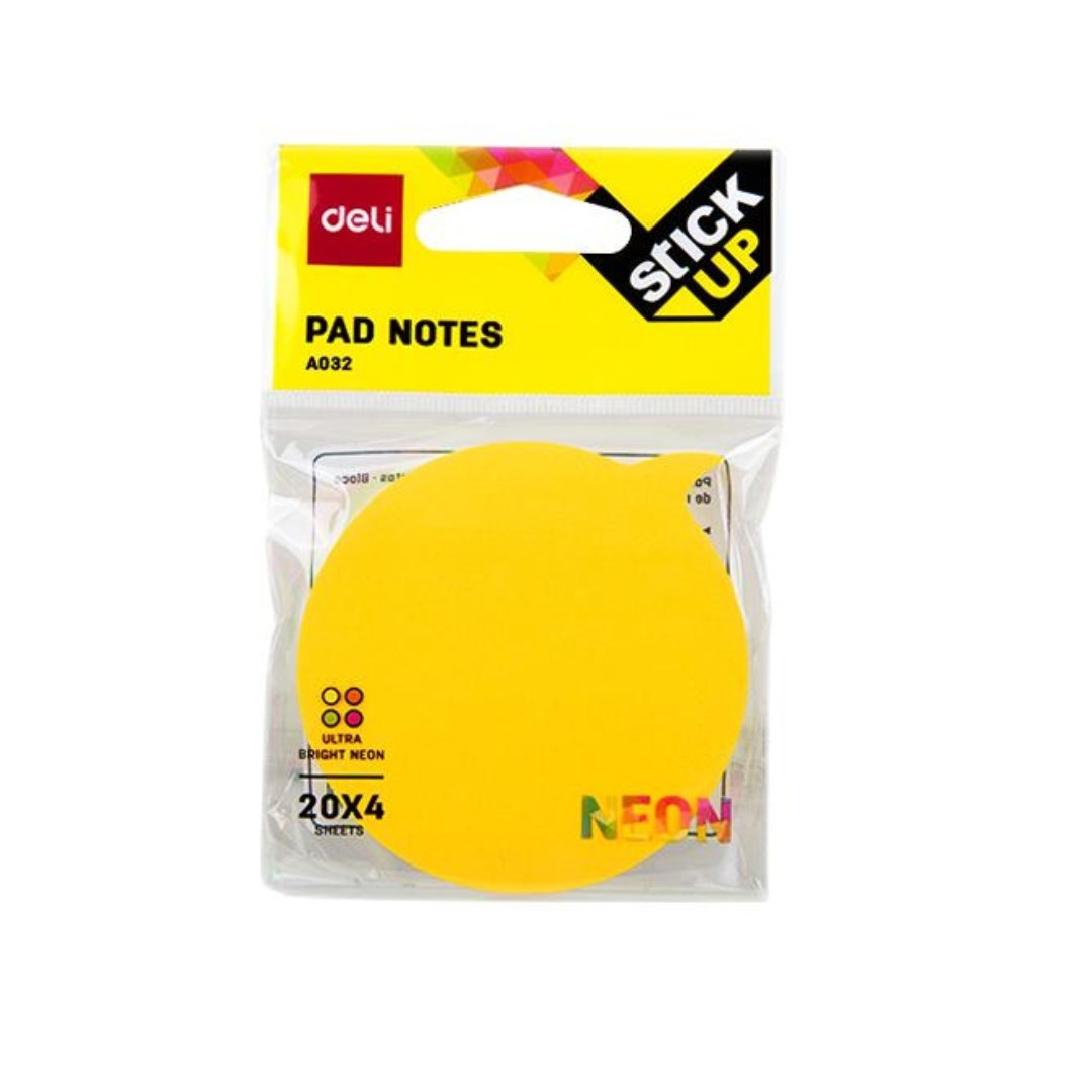 Deli Sticky Pads Neon - SCOOBOO - A03202 - Sticky Notes