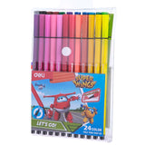 Deli Super Wings Felt Pen 0.26mm - SCOOBOO - C10700 - Sketch & Drawing