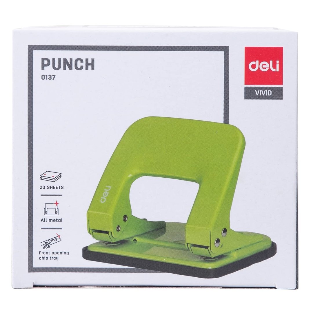 Deli Vivid Punch - SCOOBOO - 0137 - Stapler & Punches
