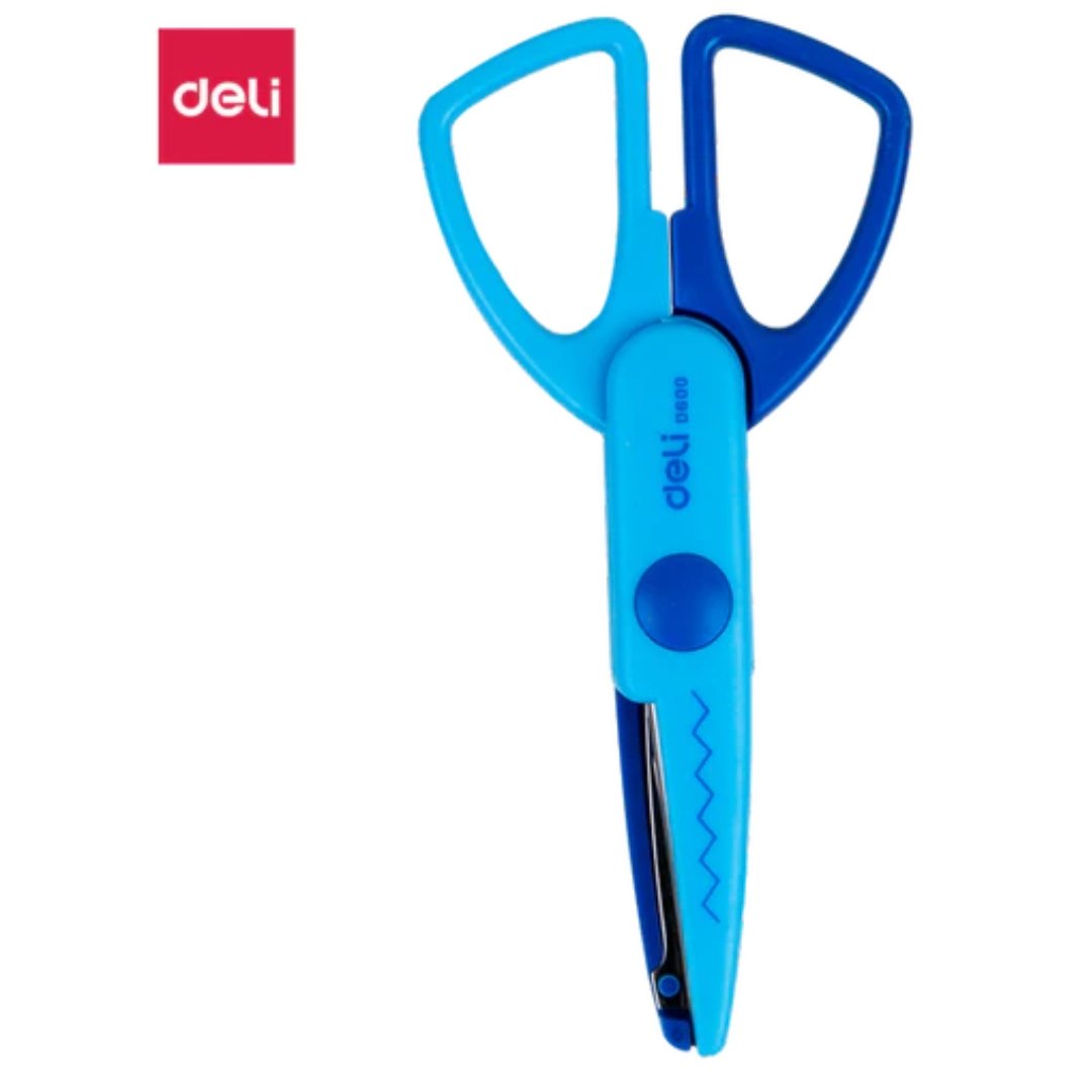 Deli W60001 Zig Zag School Scissor - SCOOBOO - D6000-Blue - Scissor