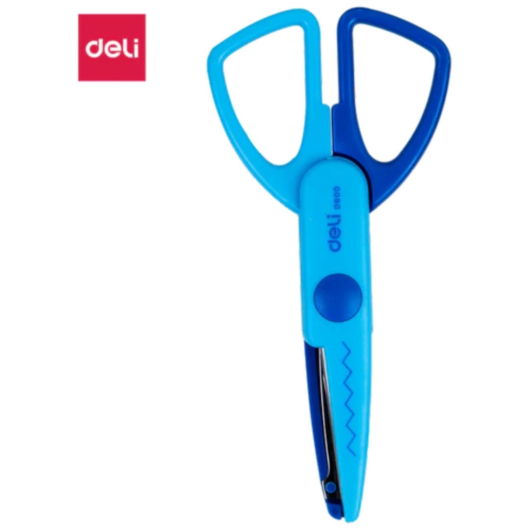 Deli W60001 Zig Zag School Scissor - SCOOBOO - D6000-Blue - Scissor