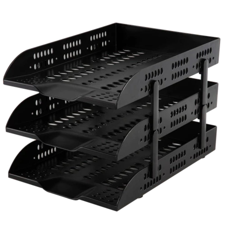 DELI W9215 File Tray (Black, 230×116×359 mm) - SCOOBOO - 9215 - Storage Tray