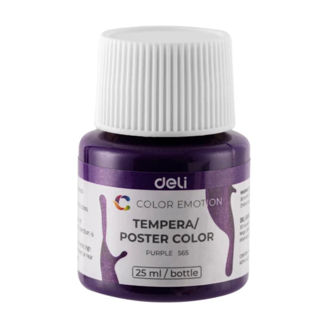 DELI WC14-12 Color Emotion Tempera Poster Color Gouache Set of 12 - SCOOBOO - C14-12 - Poster paints