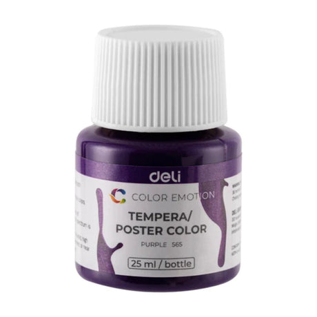 DELI WC14-12 Color Emotion Tempera Poster Color Gouache Set of 12 - SCOOBOO - C14-12 - Poster paints