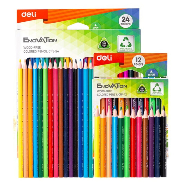 Deli Wood-Free Colored Pencil - SCOOBOO - C113-24 - Coloured Pencils
