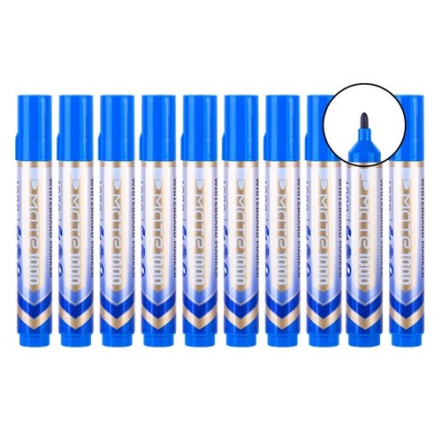 Deli WU008-BL Whiteboard Marker - SCOOBOO - EU008-BK - White-Board & Permanent Markers