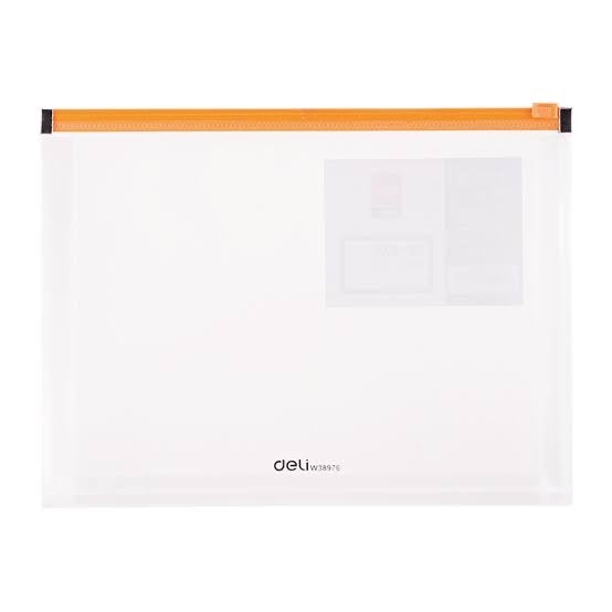 Deli Zip Bag A5 Transparent - SCOOBOO - 38976 - Zip bag