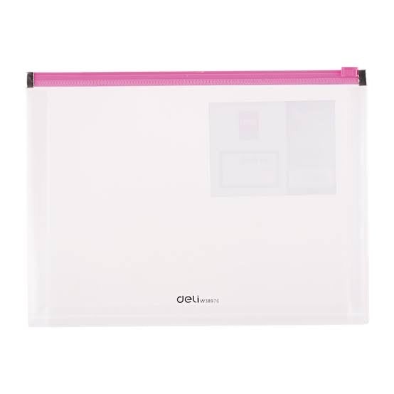 Deli Zip Bag A5 Transparent - SCOOBOO - 38976 - Zip bag