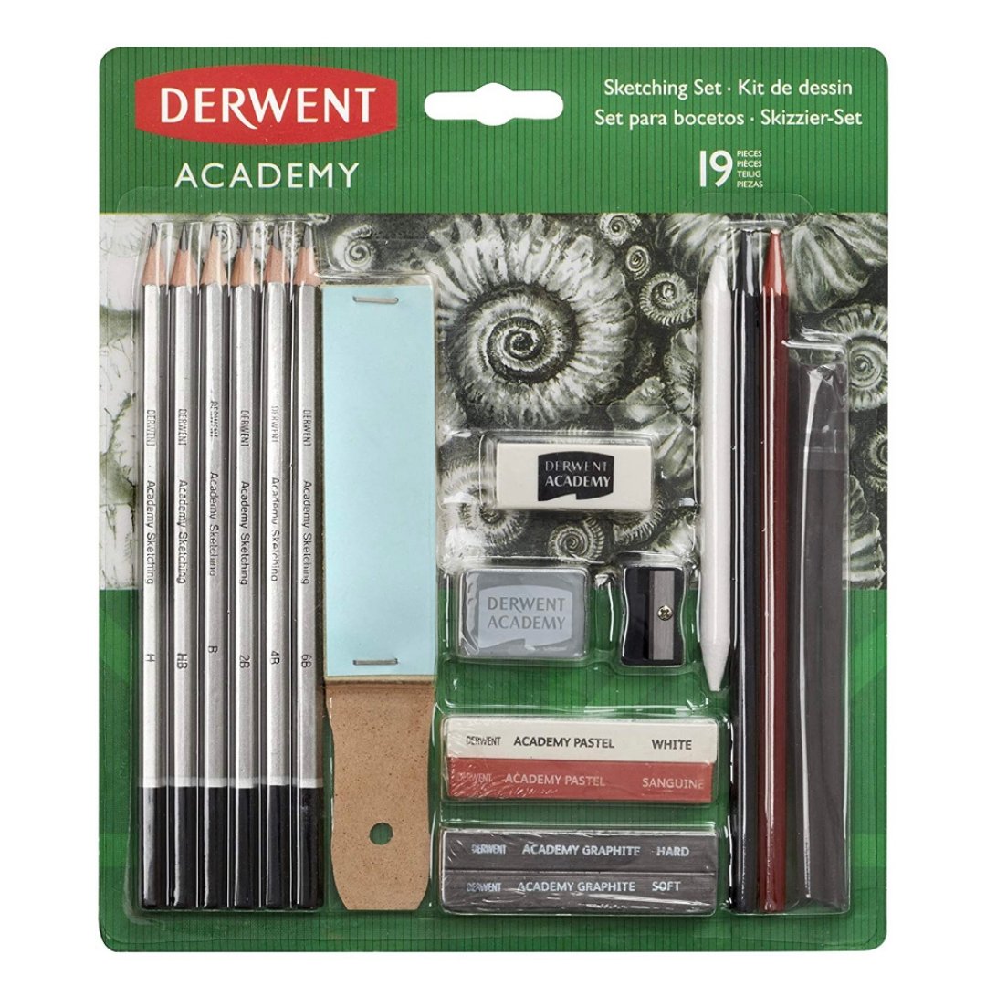 Derwent Academy Sketching Set 19 - SCOOBOO - 2300365 - Sketch pencils