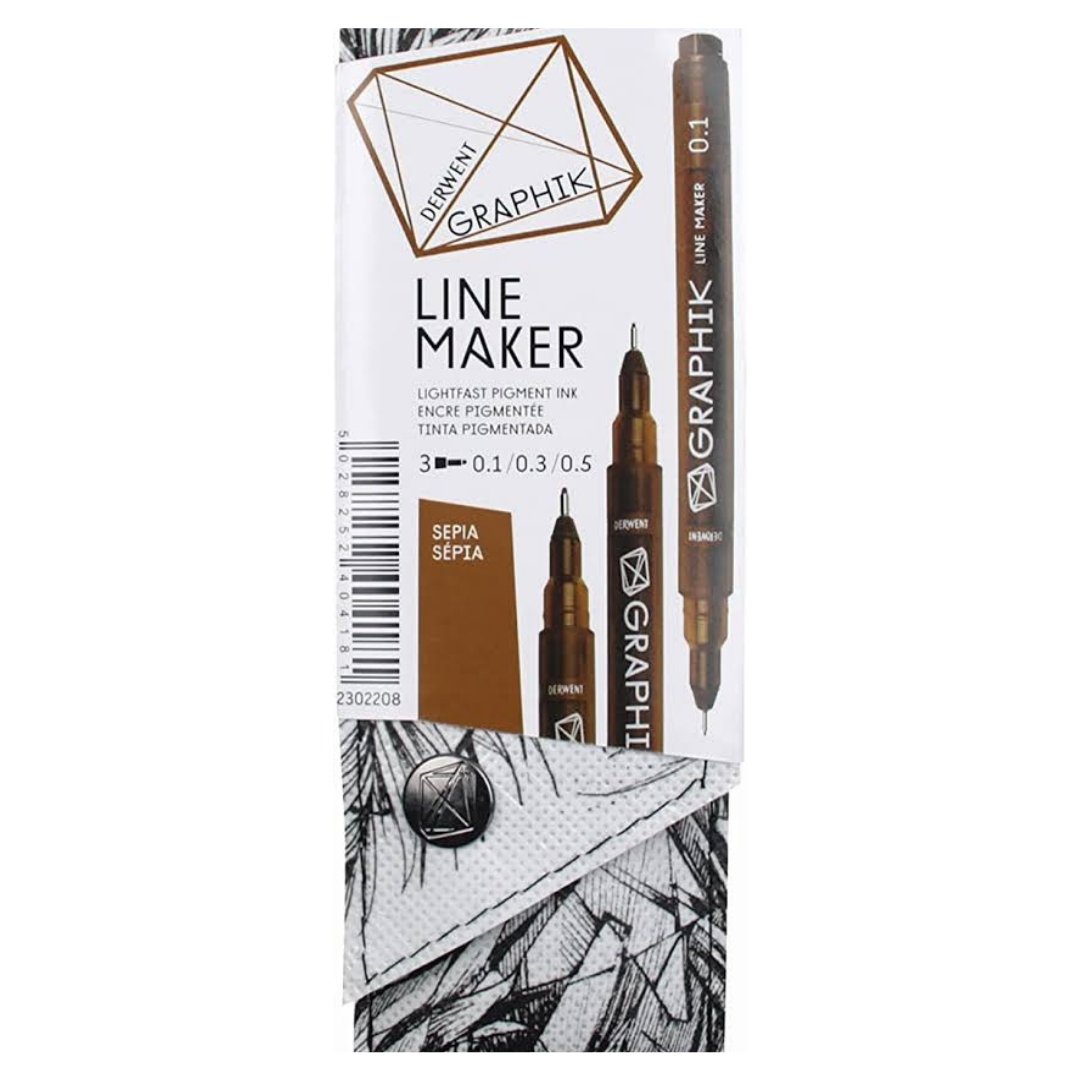 Derwent Graphic Line Maker Drawing Pen Set - SCOOBOO - 2302208 - Fineliner