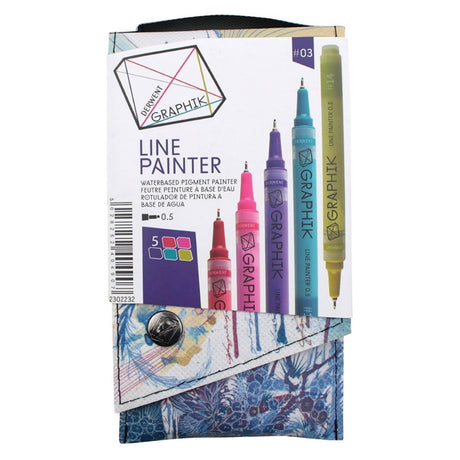 Derwent Graphic Line Painter Coloured Pen Set - SCOOBOO - Fineliner