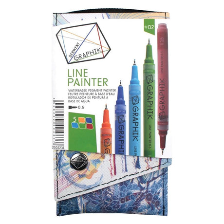 Derwent Graphic Line Painter Coloured Pen Set - SCOOBOO - Fineliner