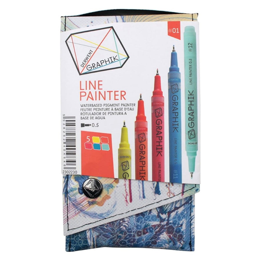 Derwent Graphic Line Painter Coloured Pen Set - SCOOBOO - Fineliner