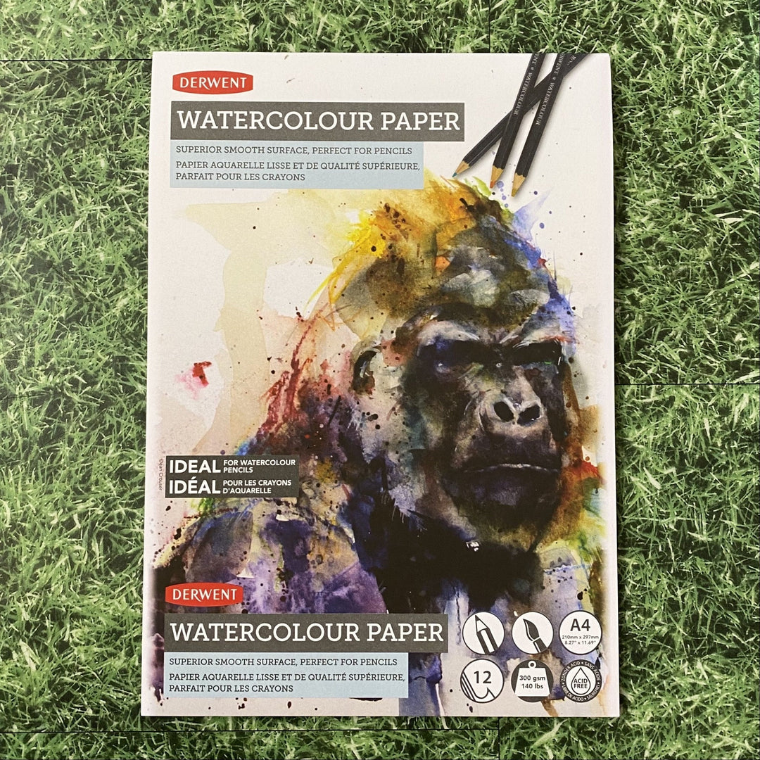 Derwent Watercolour Paper Pad - A4, 300 GSM - SCOOBOO - Watercolour Pads & Sheets