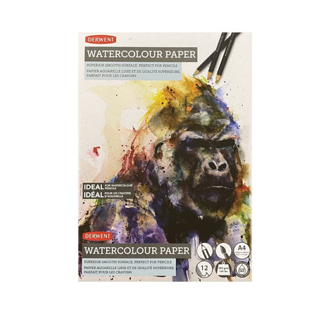 Derwent Watercolour Paper Pad - A4, 300 GSM - SCOOBOO - Watercolour Pads & Sheets