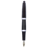 Diplomat Aero 14K Gold Fountain Pen - SCOOBOO - DP_AER_STR_BLK_14_FPEF_D40318011 - Fountain Pen