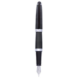 Diplomat Aero Fountain Pen - SCOOBOO - DP_AER_STR_BLK_FPEF_D40318021 - Fountain Pen